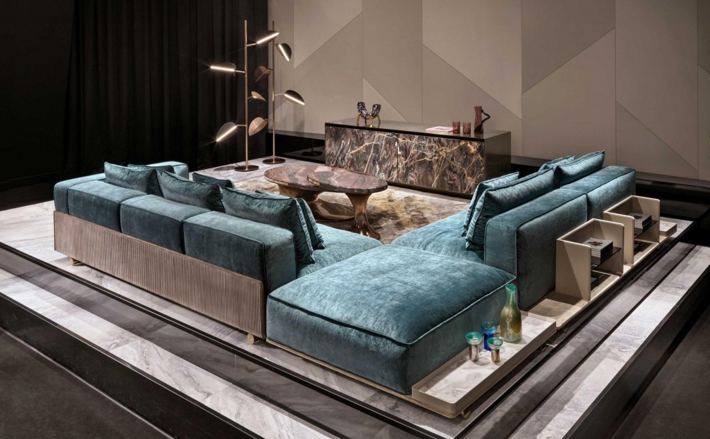 Donovan by La Conca square version sofa for Visionnaire Beauty 2020 Collection- inspired by art