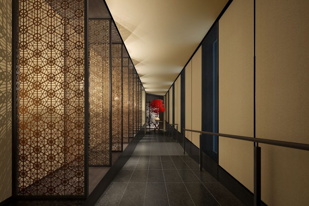 The corridor of The Ritz-Carlton Nikko Japan