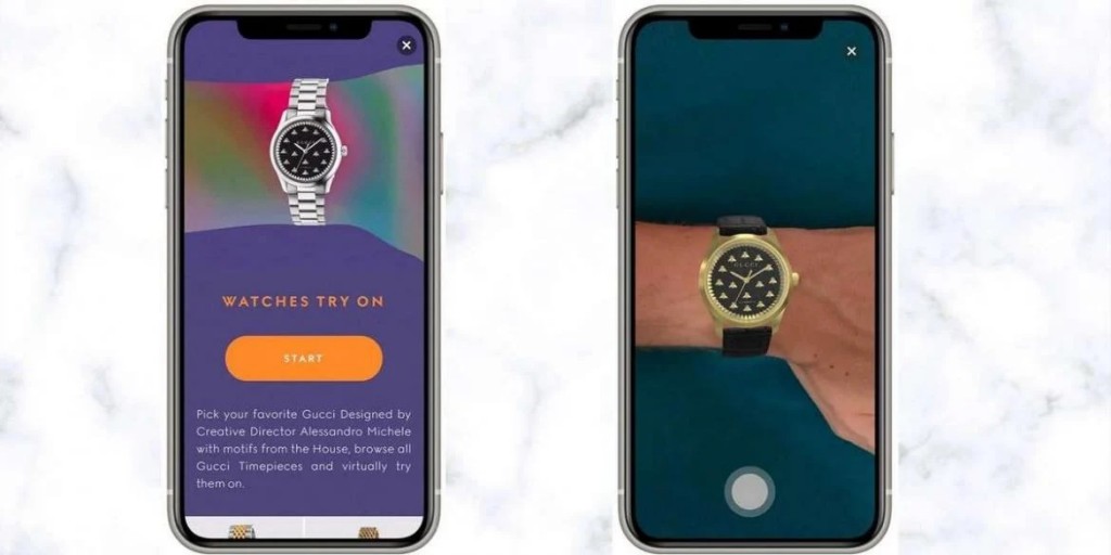 Using augmented reality, Gucci will allow you try on watches virtually