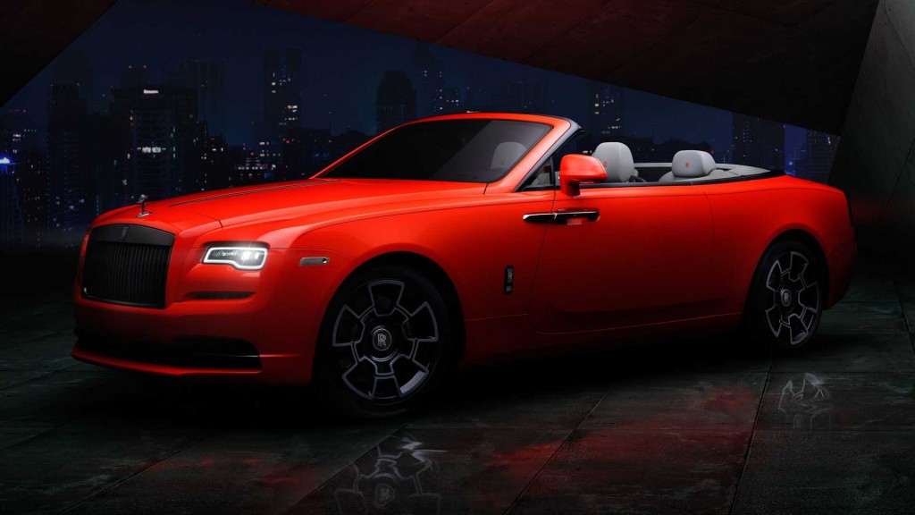 The Rolls Royce Black Badge Dawn in Eagle Rock Red