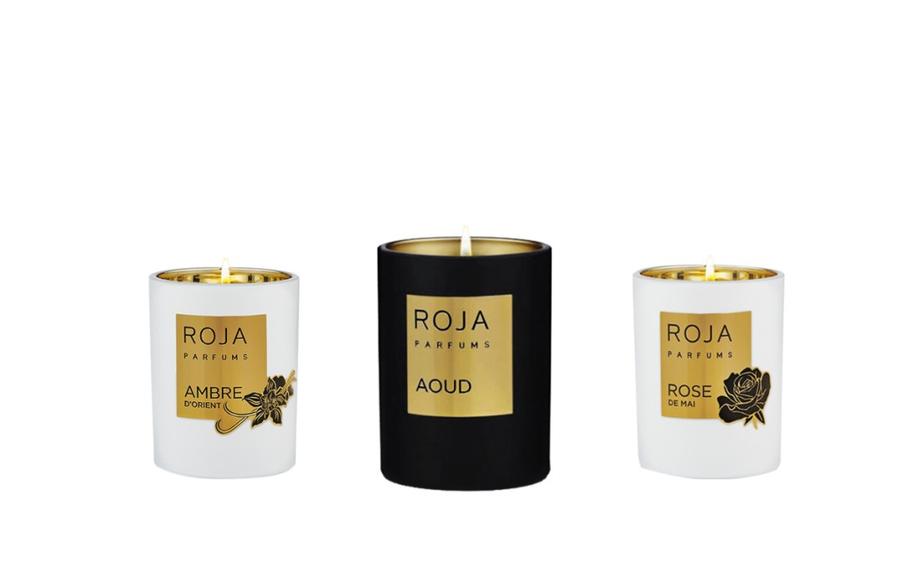 Roja parfums candles for Valentine's day from Montaigne place