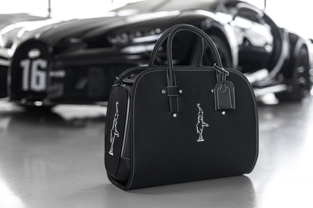 The Bugatti by Schedoni leather luggage set will be made to match the Chiron interior