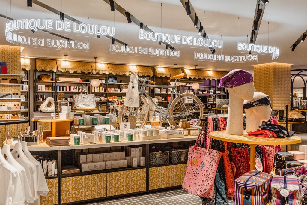Loulou is a concept gift shop in the department store