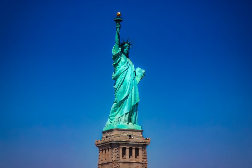 The statue of liberty features on the top travel experiences list