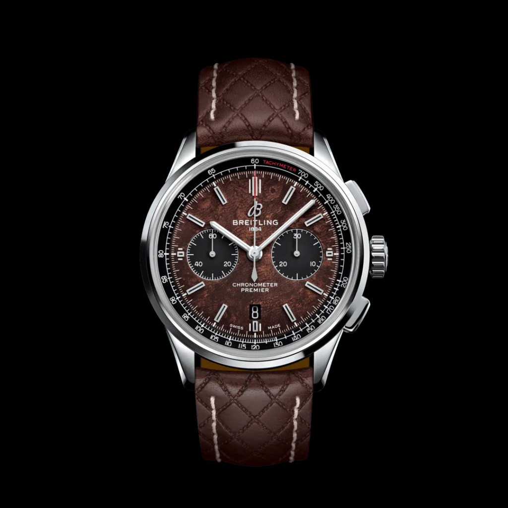This Breitling premier B01 chronograph will make a good addition to a luxury watch collection