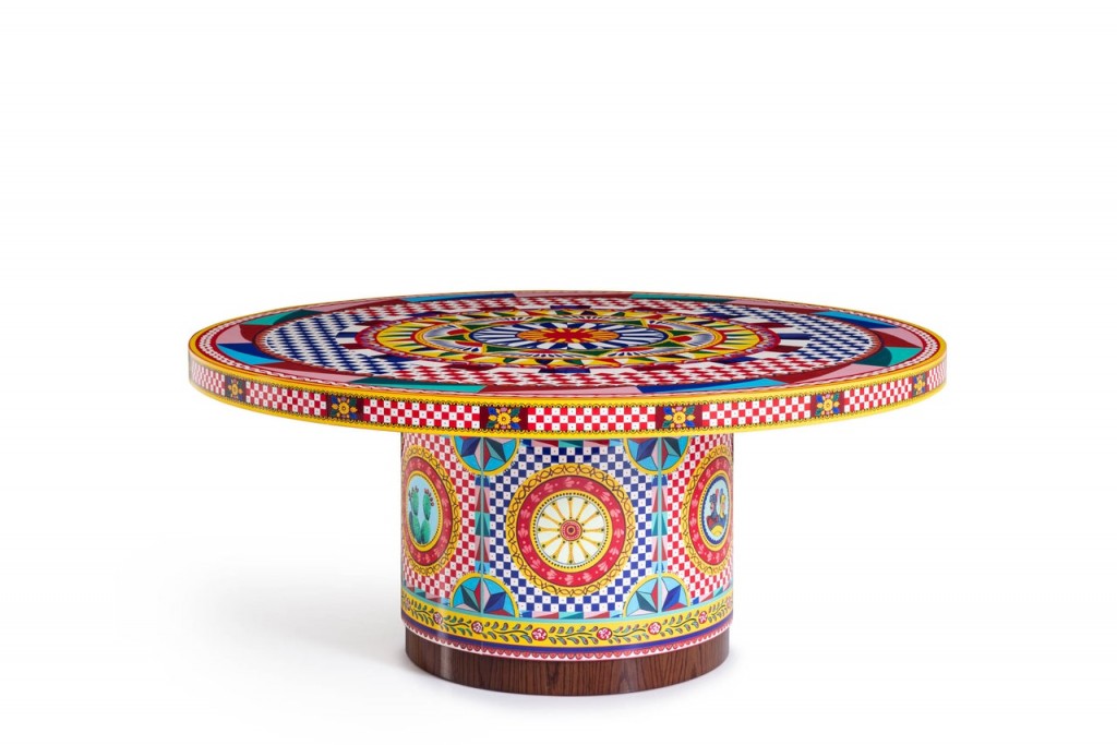A dining table from the Dolce&Gabbana casa collection
