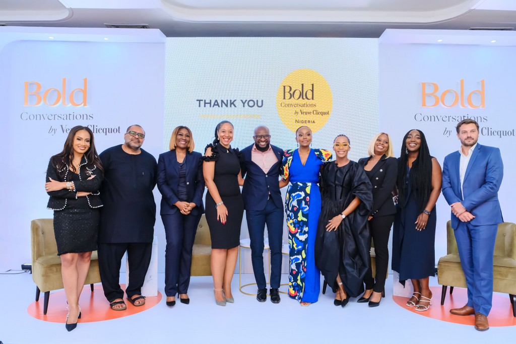 Panelists at the Bold Conversations by Veuve Cliquot event in Lagos