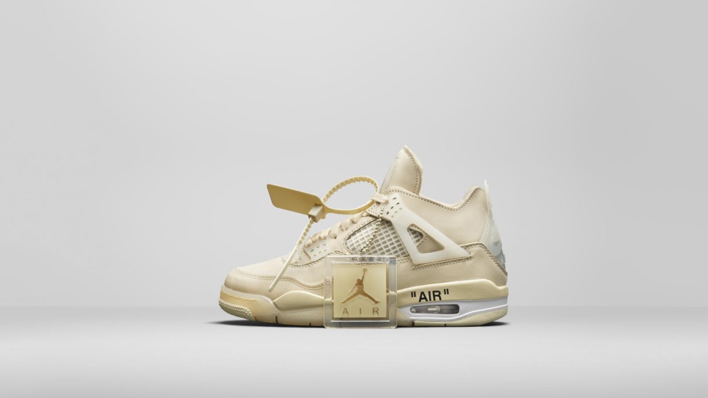 The Nike x Off White Air Jordan IV will be on sale at The Edit LDN at Harrods