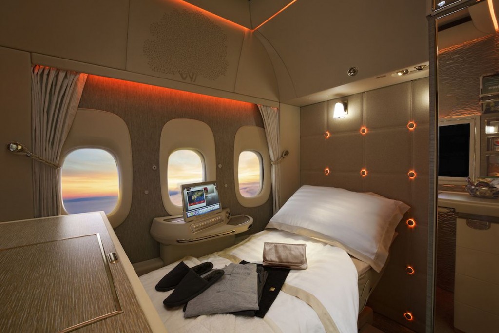 Emirates' first-class suite
