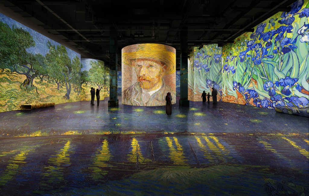 artwork by Van Gogh at Infinity des Lumières