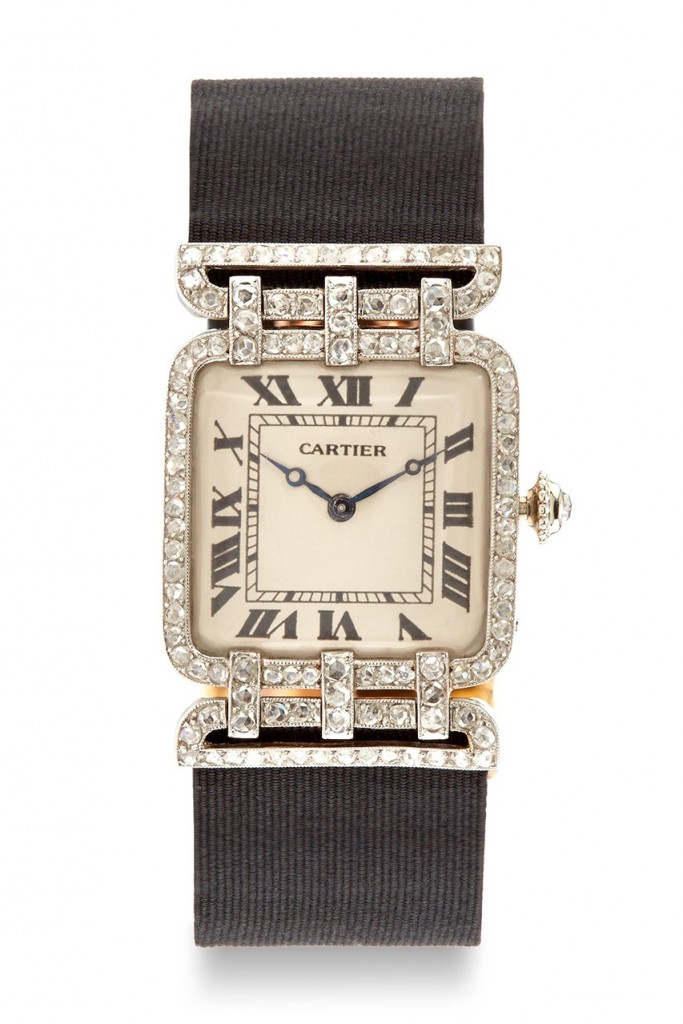 Vintage diamond-encrusted Cartier timepiece from Harry Fane