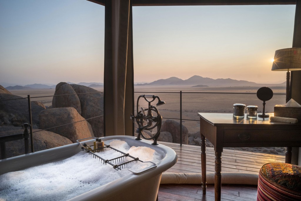 Guests at this stargazing Namibia desert safari will also stay at Sonop camp