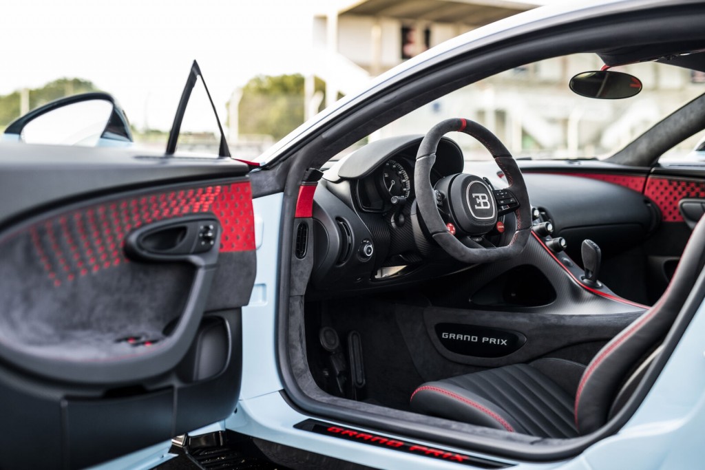 Interior of the customised Bugatti Chiron Pur Sport