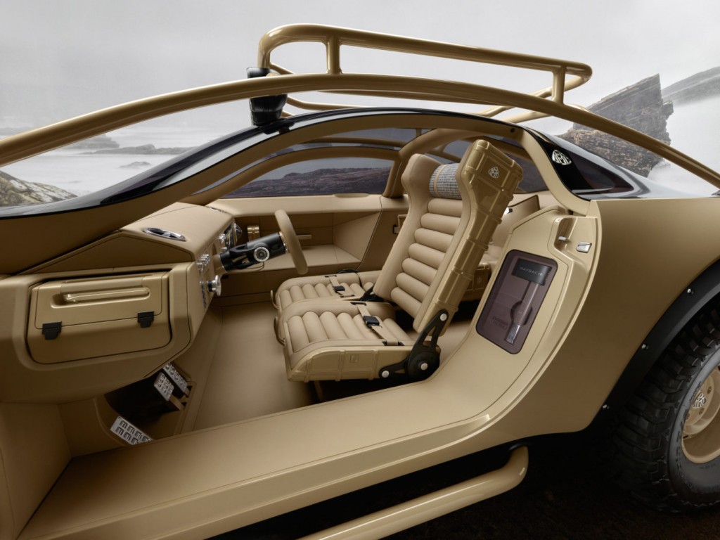 Interior of Project Maybach in a largely earthy brown tone