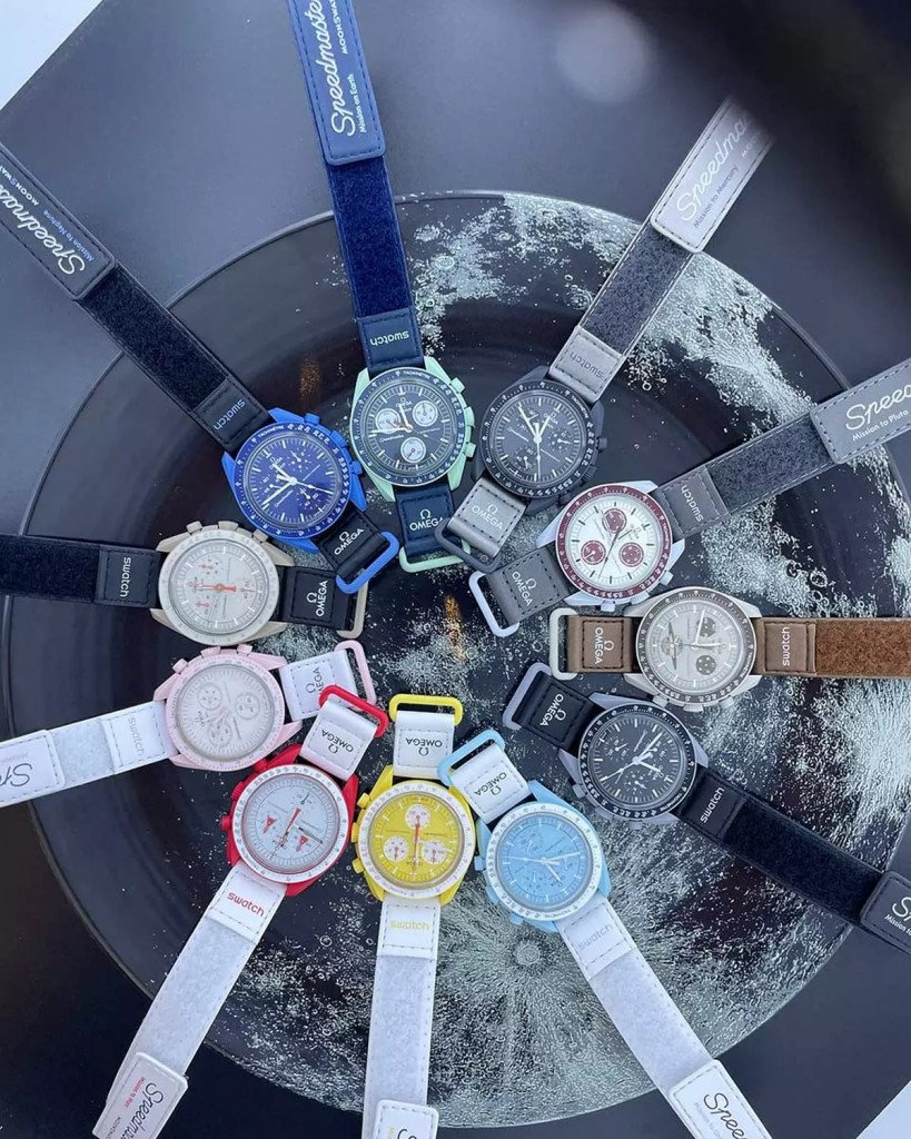 The Omega X Swatch Speedmaster collection