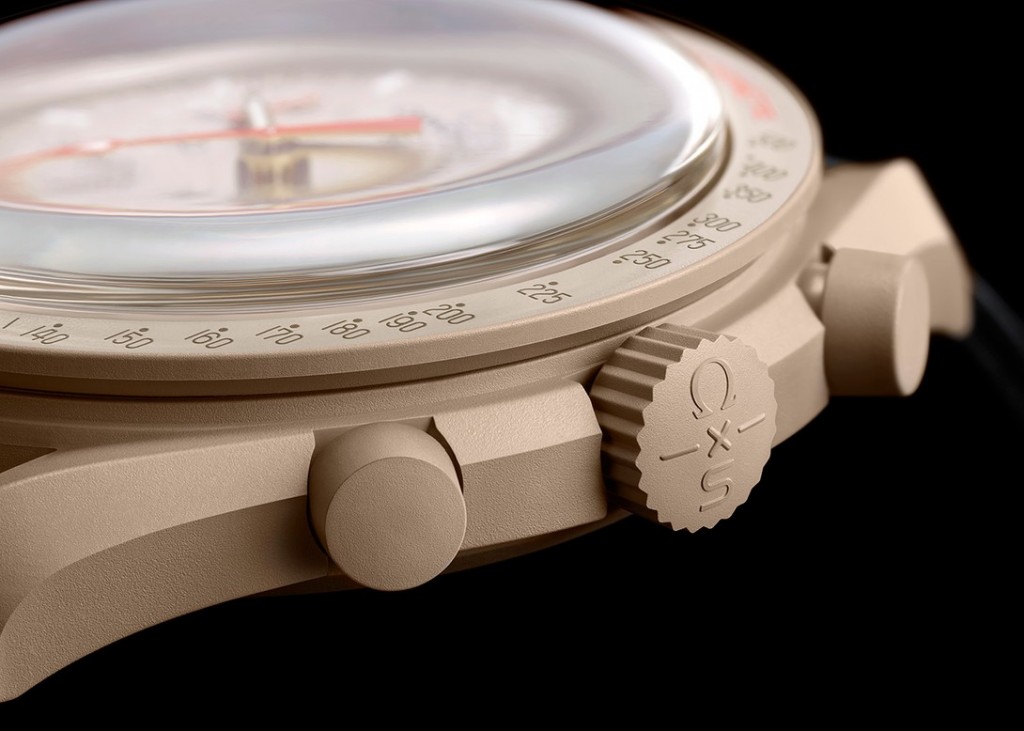 The mission to Venus piece from the Omega x Swatch Speedmaster collection