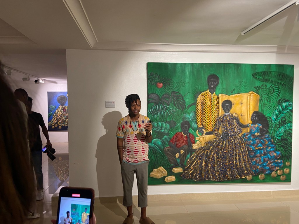 Reggie Khumalo standing in front of The Garden of Eden
