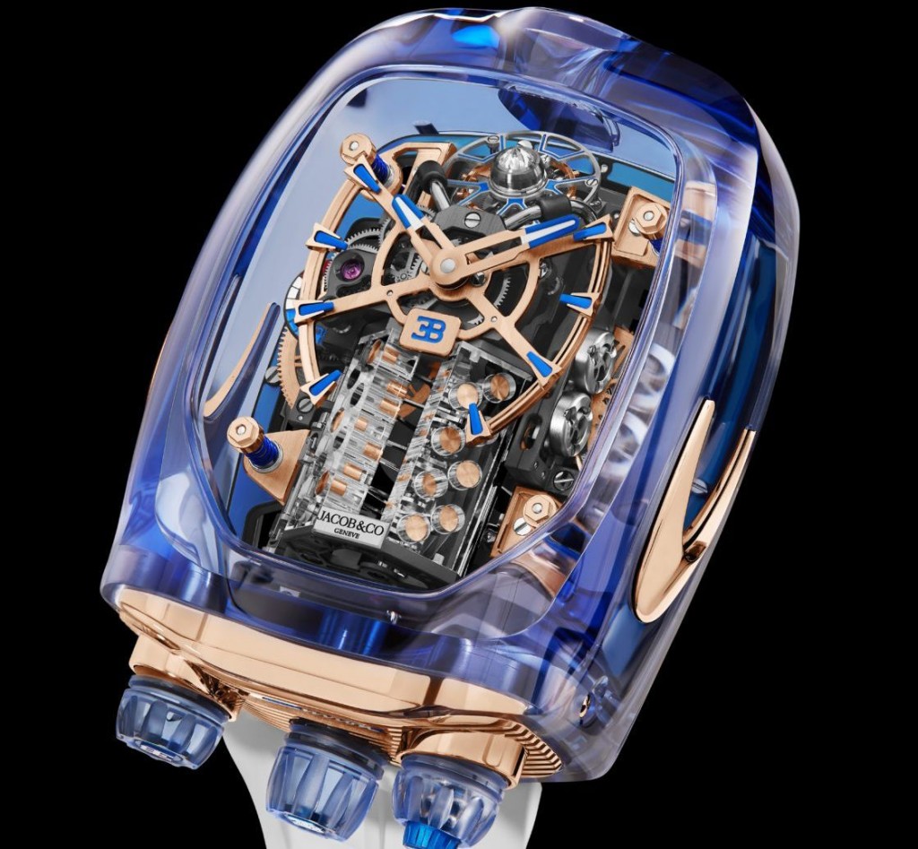 Bugatti Chiron Blue Sapphire Crystal Tourbillon is an auto-inspired watch