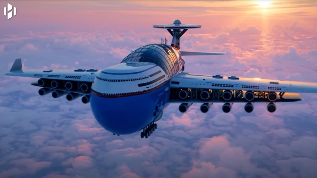 The sky cruise hotel is a floating hotel that never lands
