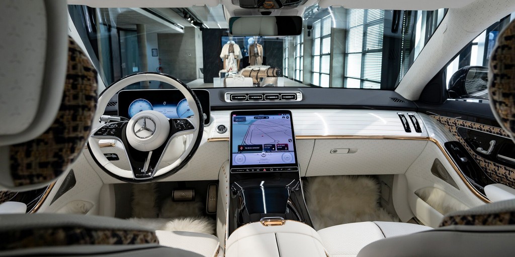 The MBUX infotainment system of the concept car