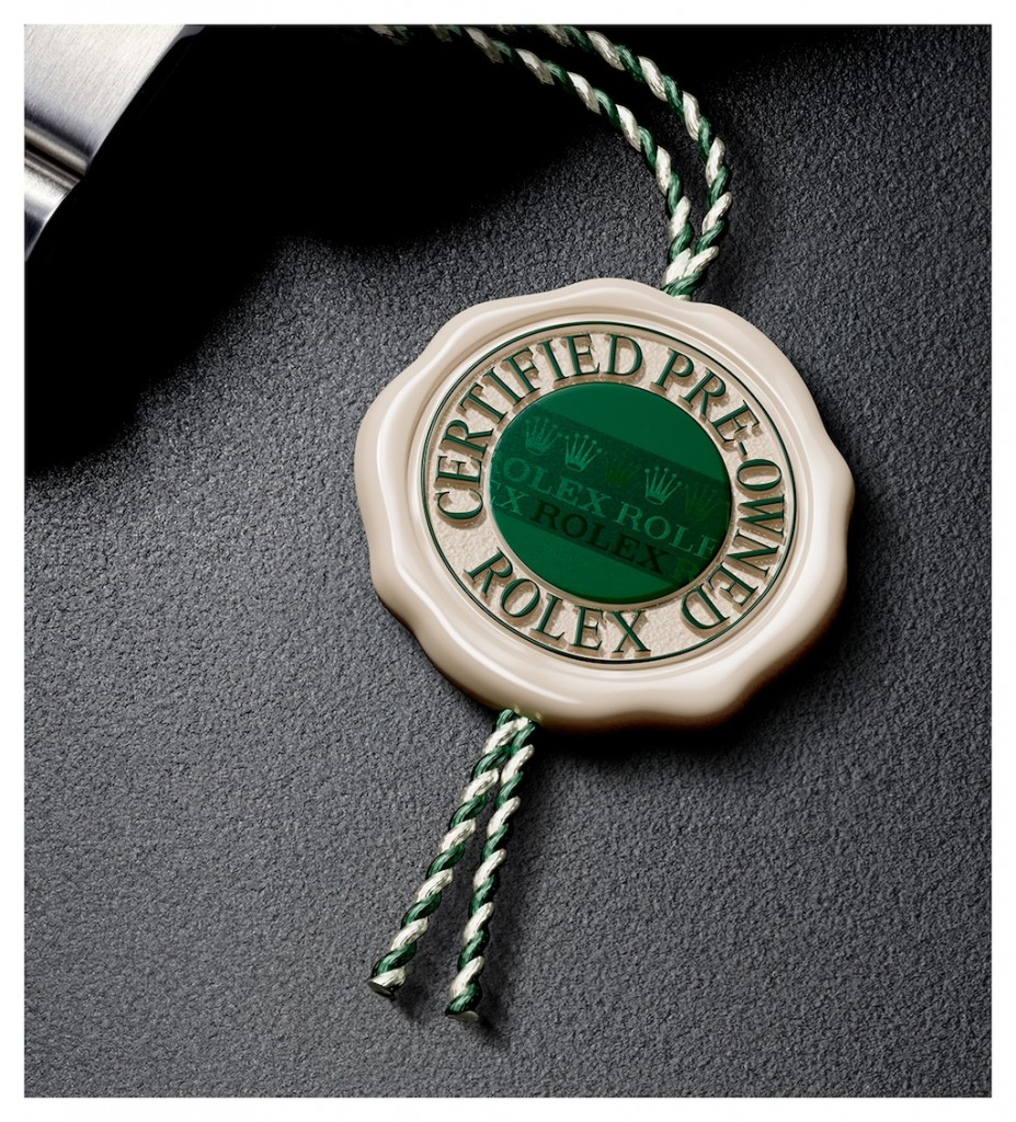 The rolex certified pre-owned programme seal